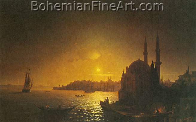 View of Constantinople by Moonlight