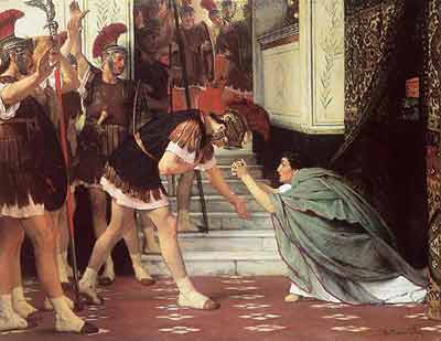 Sir Lawrence Alma-Tadema, Proclaiming Claudius Emperor Fine Art Reproduction Oil Painting