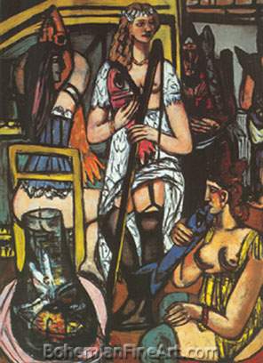 Max Beckmann, Fisherwoman Fine Art Reproduction Oil Painting