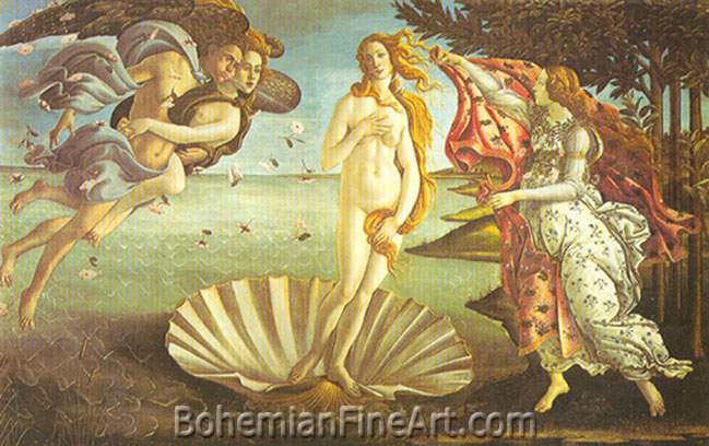 Sandro Botticelli, The Birth of Venus Fine Art Reproduction Oil Painting