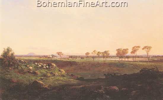 Louis Buvelot, Mount Fyans Woolshed Fine Art Reproduction Oil Painting