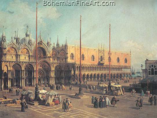 Giovanni Canaletto, Piazza San Marco: Looking South East Fine Art Reproduction Oil Painting