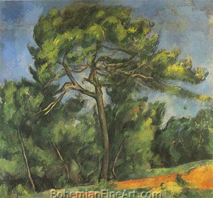 Paul Cezanne, The Great Pine Fine Art Reproduction Oil Painting