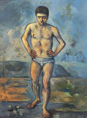 Paul Cezanne, The Bather Fine Art Reproduction Oil Painting