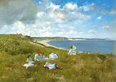 William Merritt Chase, Idle Hours Fine Art Reproduction Oil Painting