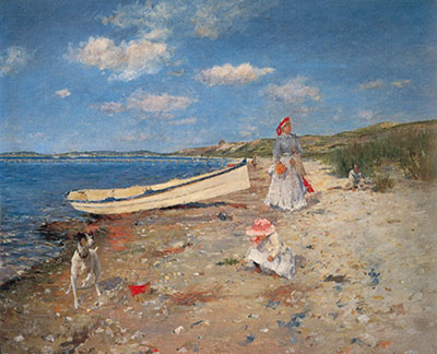 William Merritt Chase, A Sunny Day at Shinnecock Bay Fine Art Reproduction Oil Painting