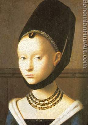 Petrus Christus, Portrait of a Young Girl Fine Art Reproduction Oil Painting