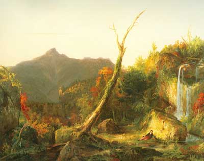Thomas Cole, Autumn Landscape (Mount Chocona) Fine Art Reproduction Oil Painting
