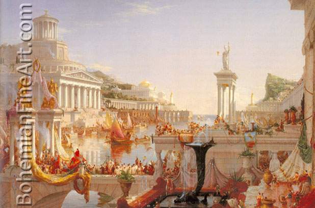 Thomas Cole, The Course of Empire: The Consumation of Empire Fine Art Reproduction Oil Painting