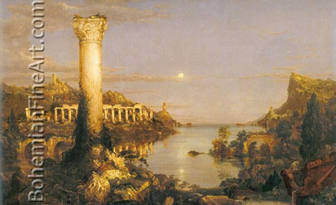 Thomas Cole, The Course of Empire: Desolation Fine Art Reproduction Oil Painting