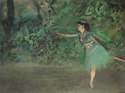 Edgar Degas, Dancer on the Stage Fine Art Reproduction Oil Painting