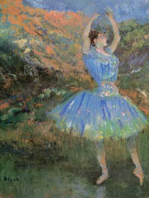 Edgar Degas, Blue Dancer Fine Art Reproduction Oil Painting