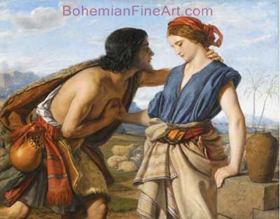 William Dyce, The Meeting of Jacob and Rachel Fine Art Reproduction Oil Painting