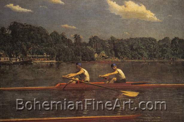 Thomas Eakins, The Biglin Brothers Racing Fine Art Reproduction Oil Painting