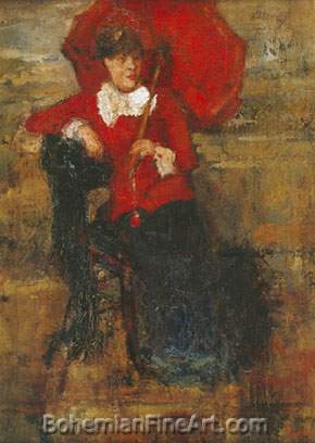 The Lady with the Red Parasol
