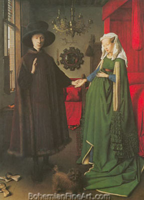 Jan Van Eyck, The Arnolfini Marriage Fine Art Reproduction Oil Painting