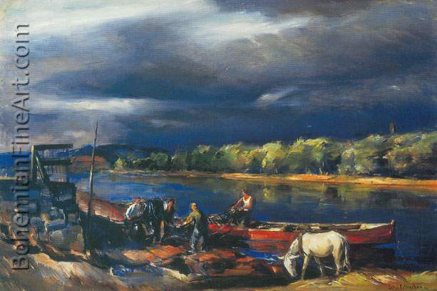 John Folinsbee, Storm Light Fine Art Reproduction Oil Painting