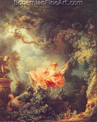 Jean-Honore Fragonard, The Swing Fine Art Reproduction Oil Painting