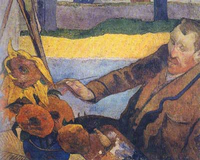 Paul Gauguin, Van Gogh Painting Sunflowers Fine Art Reproduction Oil Painting