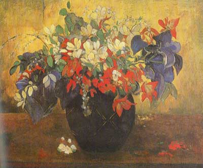 Paul Gauguin, Bouquet of Flowers Fine Art Reproduction Oil Painting
