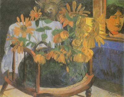 Sunflowers on a Chair