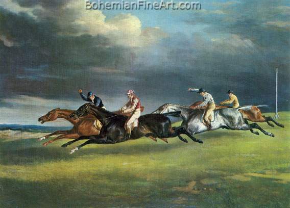 Theodore Gericault, The Derby at Epsom Fine Art Reproduction Oil Painting