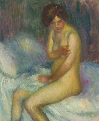 William J. Glackens, Nude on a Bed Fine Art Reproduction Oil Painting