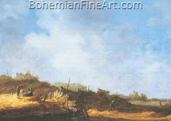 Jan Van Goyen, Country Landscape Fine Art Reproduction Oil Painting