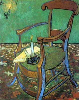 Vincent Van Gogh, Paul Gauguin's Armchair (Thick Impasto Paint) Fine Art Reproduction Oil Painting