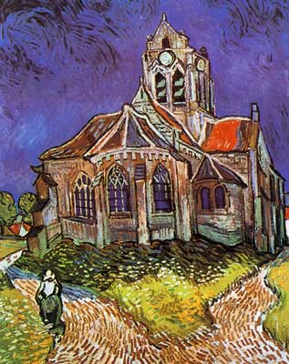 The Church at Auvers (Thick Impasto Paint)