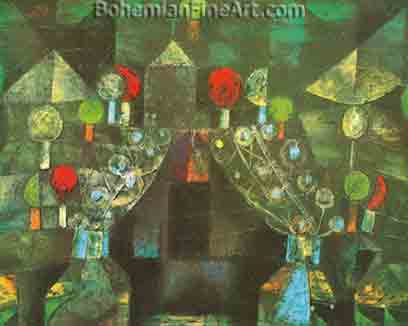 Paul Klee, Women's Pavilion Fine Art Reproduction Oil Painting