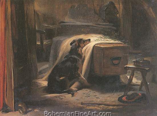 Sir Edwin Landseer, The Old Shepherd's Chief Mourner Fine Art Reproduction Oil Painting