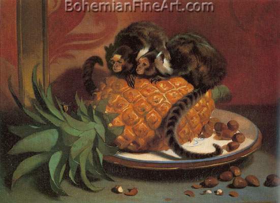 Sir Edwin Landseer, A Pair of Brazilian Monkeys Fine Art Reproduction Oil Painting