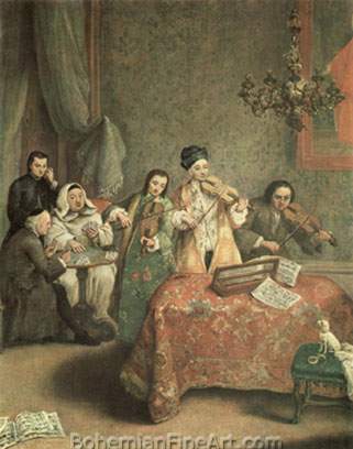 Pietro Longhi, The Concert Fine Art Reproduction Oil Painting