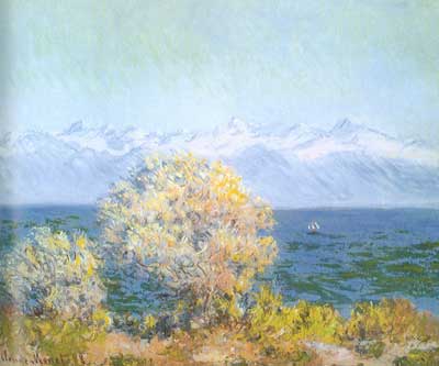 Claude Monet, Cap d'Antibes+ Mistral Fine Art Reproduction Oil Painting