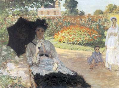 Camille in the Garden with Jean and his Nurse
