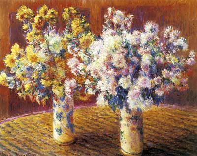 Two Vases of Chrysanthemums