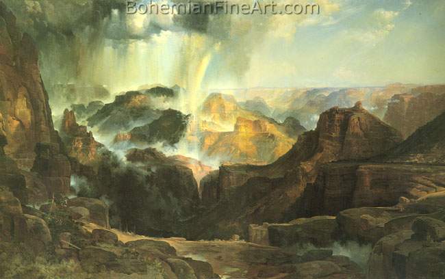 Thomas Moran, Chasm of the Colorado Fine Art Reproduction Oil Painting