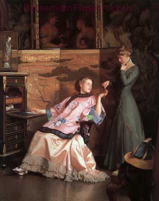 William Paxton, The New Necklace Fine Art Reproduction Oil Painting