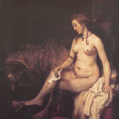 Harmenszoon Rembrandt, Bathsheba with the Letter from King David Fine Art Reproduction Oil Painting