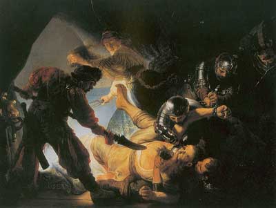 Harmenszoon Rembrandt, The Blinding of Samson Fine Art Reproduction Oil Painting