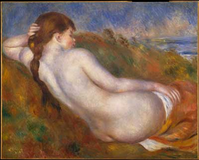 Pierre August Renoir, Reclining Nude Fine Art Reproduction Oil Painting