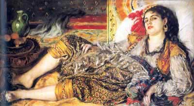Pierre August Renoir, Algerian Woman Fine Art Reproduction Oil Painting