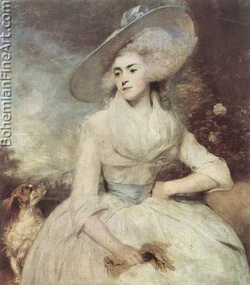 Sir Joshua Reynolds, Mrs Scott of Danesfield Fine Art Reproduction Oil Painting