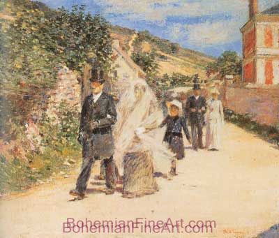 Theodore Robinson, The Wedding March Fine Art Reproduction Oil Painting