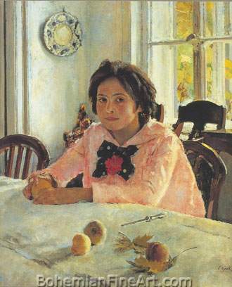 Girl with Peaches