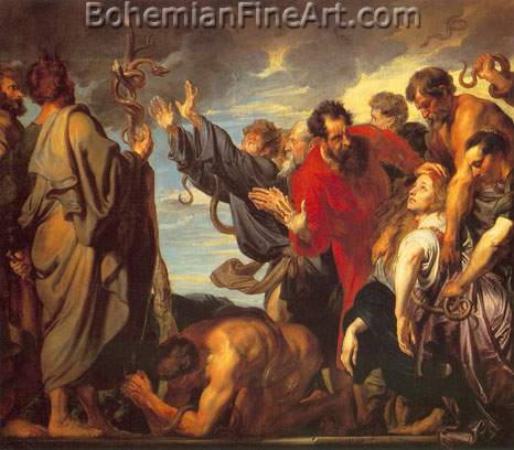 Sir Anthony Van Dyck, Moses and the Brazen Spirit Fine Art Reproduction Oil Painting