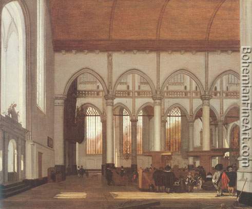 Interior of the Oude Kerk+ Amsterdam