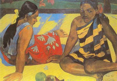 Paul Gauguin, Whats New? (Parau Api) Fine Art Reproduction Oil Painting