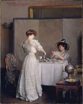 William Paxton, Tea Leaves Fine Art Reproduction Oil Painting